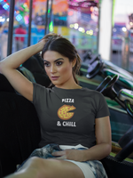 Pizza & Chill - Foodie Apparel - Women’s Premium T-Shirt