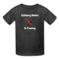 Dual Knives - Culinary Genius in Training - Frato's - Kids' T-Shirt - heather black