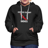 Certified Culinary Badass Dual Chef Knives - Frato's - Women’s Premium Hoodie - black