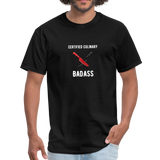 Certified Culinary Badass Dual Chef Knives - Unisex Classic T-Shirt - Frato's - black