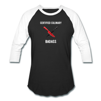 Dual Chef Knives - Certified Culinary Badass - Frato's Apparel - Long-Sleeve T-Shirt - black/white