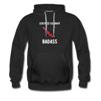 Certified Culinary Badass Dual Chef Knives - Frato's - Men’s Premium Hoodie - black
