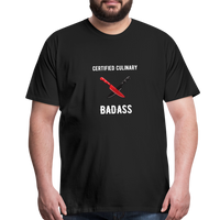 Certified Culinary Badass Dual Chef Knives Men's Premium Shirt - Frato's - black