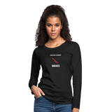 Certified Culinary Badass Dual Chef Knives -- Frato's - Women's Premium Long Sleeve T-Shirt - black