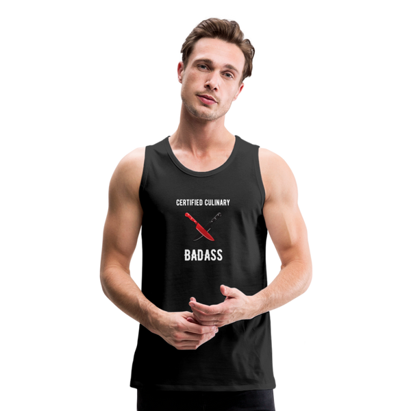 Certified Culinary Badass Dual Chef Knives - Frato's - Men’s Premium Tank - black