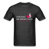 Chicago Foodie: @ChicagoFoodAffair - Chicago: We Know Food - Unisex Classic T-Shirt - heather black