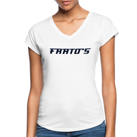 Frato's - Women's Tri-Blend V-Neck T-Shirt - Women's Tri-Blend V-Neck T-Shirt - white