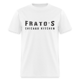 Frato's Chicago Kitchen - Dark on Dark + Chicago on Back - white